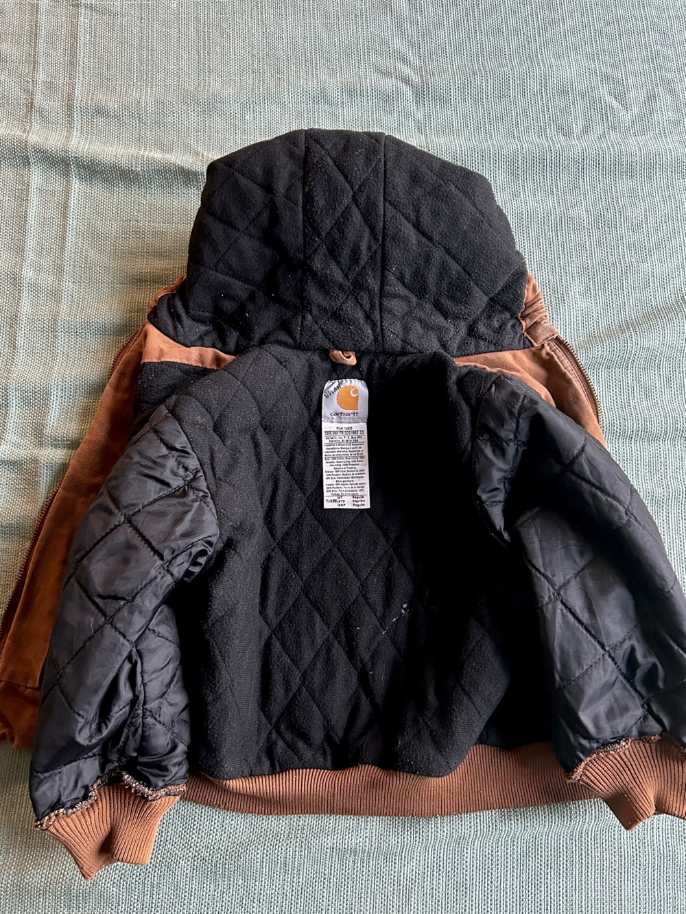Carhartt Toddler Boys' Full-Zip Quilt-Lined Canvas Jacket, 4T - Picture 7 of 9